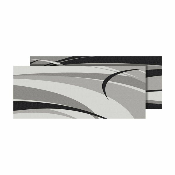 Solid Storage Supplies 53020S 8 x 20 in. Graphic Mat, Black & Grey SO3026690